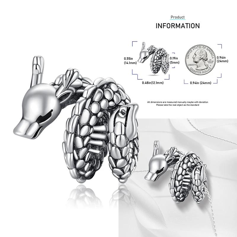 New Charms Copper Retro Charm Evil Eyes Elephants Snake Beads Fit Original Bracelet Diy Jewelry Women Gift