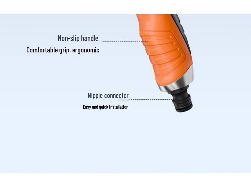 High-Pressure Water Hose Nozzle for Gardening, Landscaping, & Car Wash