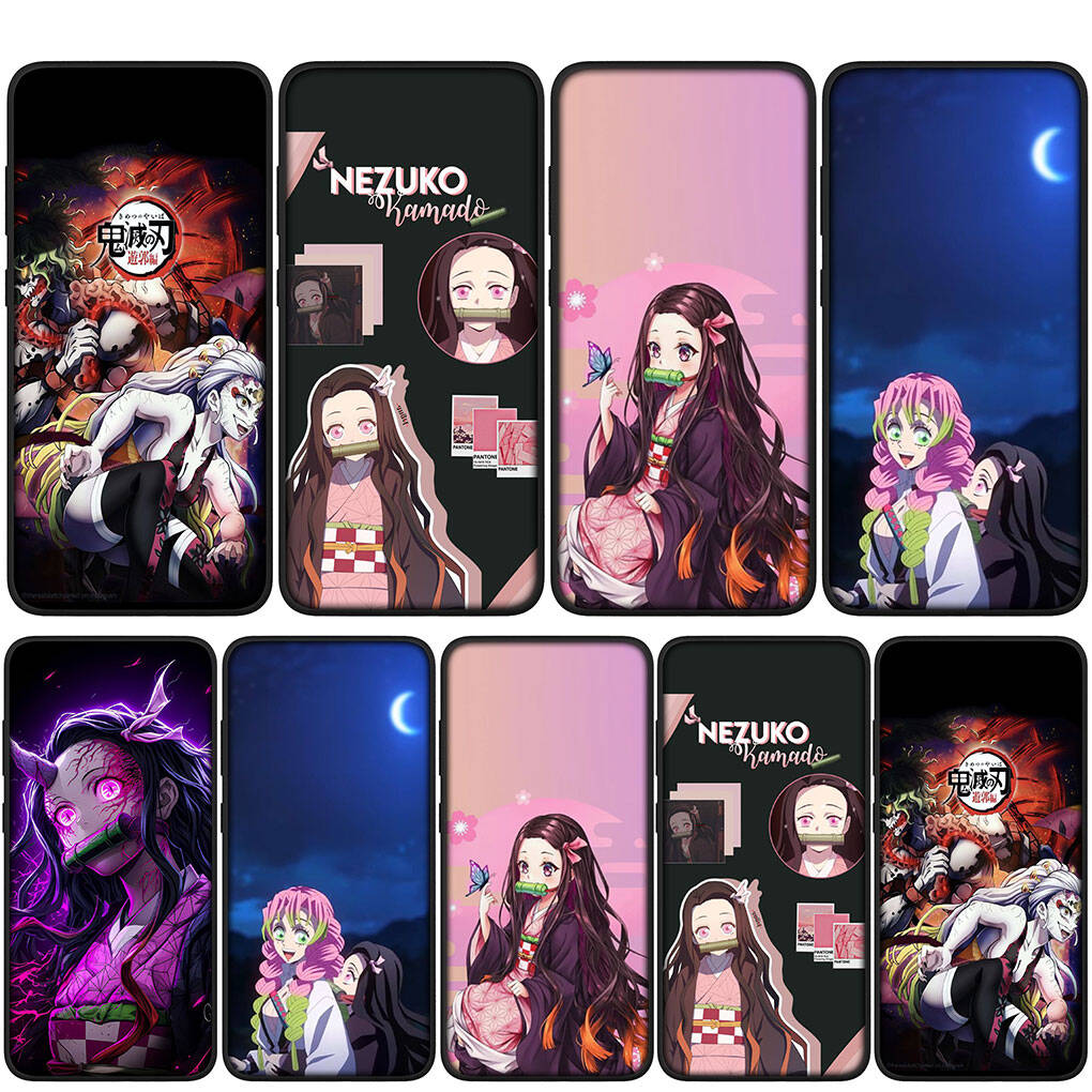 for Samsung Galaxy S25 S24 iPhone 17 16 15 Xiaomi Redmi Note 14 13 12 Plus Pro Max XR A37 A57 Case Nezuko Demon Slayer Daki Gyutaro OPPO Huawei Cover