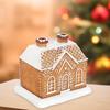 Handmade Gingerbread House Incense Burner Resin Crafts Christmas Cabin Incense Burner House Incense Cone Burner Home Decoration