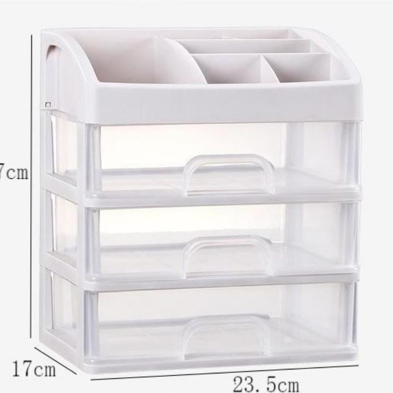 Make-up-Koffer, Schmuckbehälter, Make-up-Organizer, Schubladen, Kunststoff, Kosmetik-Aufbewahrungsbox, Make-up-Pinselhalter, Organizer