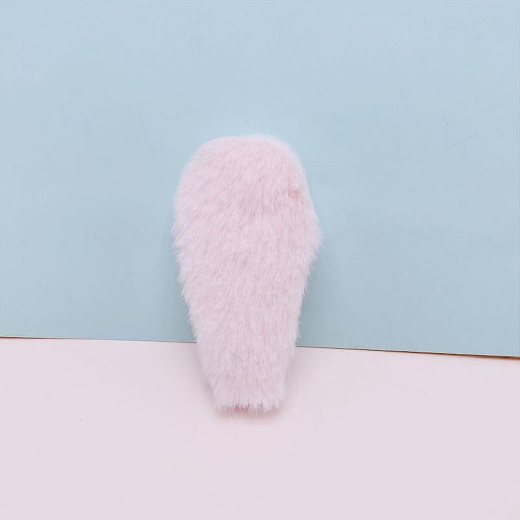 DIY Bangs Hair Clip Plush Rabbit Ears Hair Barrettes Lovely Handmade Furry Hair Barrettes Hairstyle Accessories