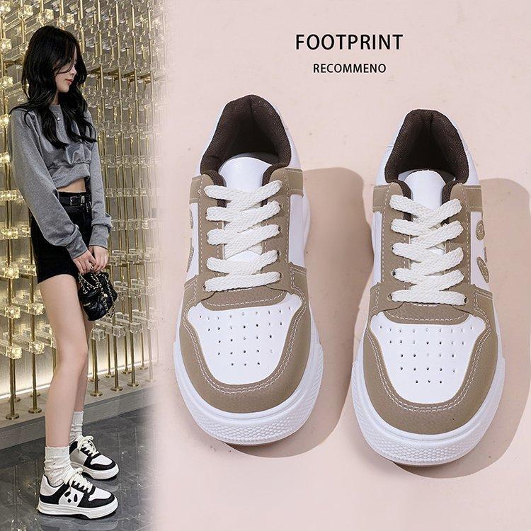 

Новые осенние черно-белые туфли с пандой, женские кожаные туфли-лодочки на плоской подошве в тон, женские повседневные кроссовки, женские кроссовки 35