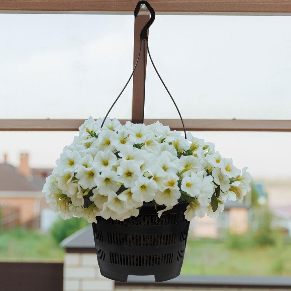 FRCOLOR Hanging Set of Hanging Breathable Flower Thickened Hanging Planter Pots for Orchid Hanging Indoor Hanging Decorative Flower Pots Baskets, 6,