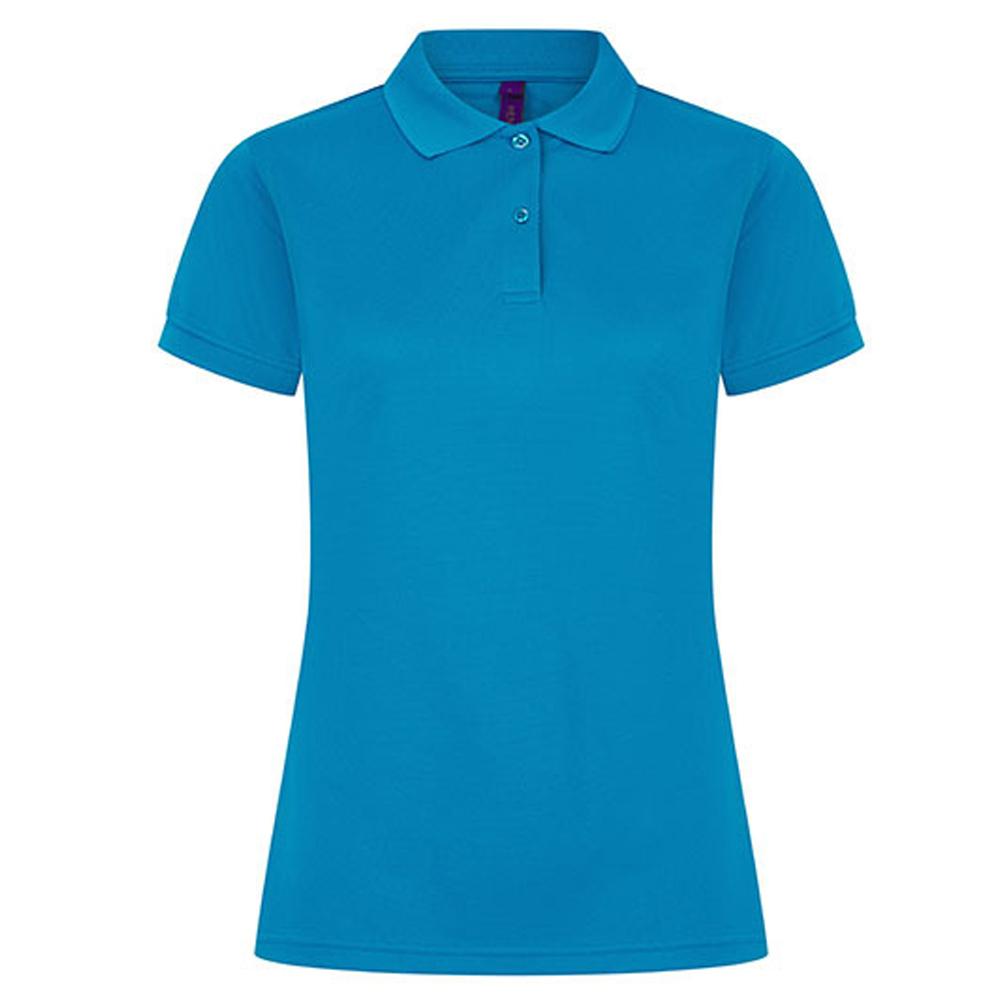 Henbury Womens/Ladies CoolPlus Moisture Wicking Polo Shirt