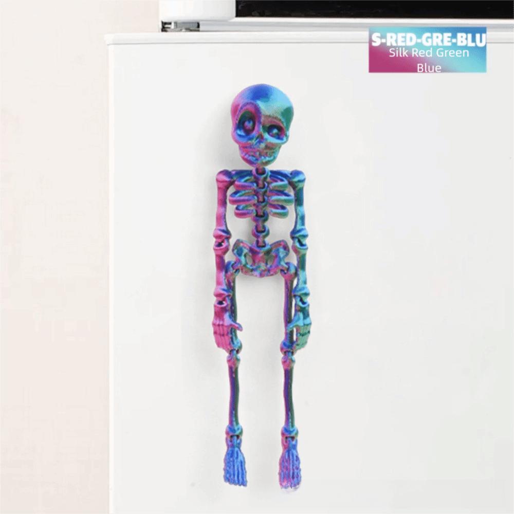 Poseable Skeleton Refrigerator Magnets Movable Joints Decorative Magnets  Office Decor