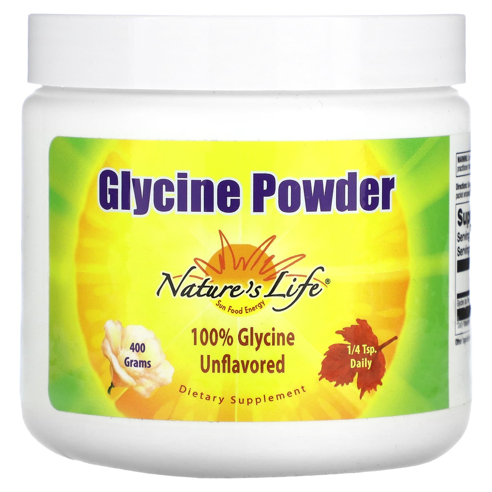 

Nature S Life, Glycine Powder, Unflavored, 400G