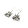 Les Trésors De Lily [J1353] - Designer Earrings 'Sissi' White Gray