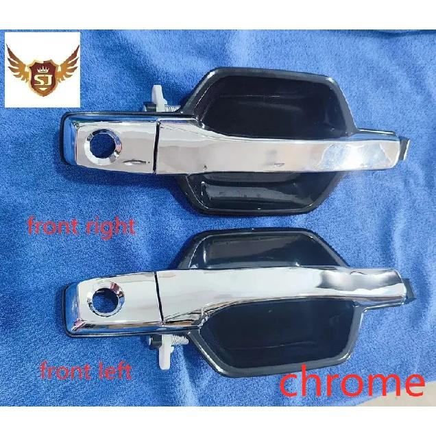 Наружная ручка двери для Mitsubishi Montero 2001-2006 Pajero 1999 5716A359XA MR970425 Хром Черный REAR RIGHT