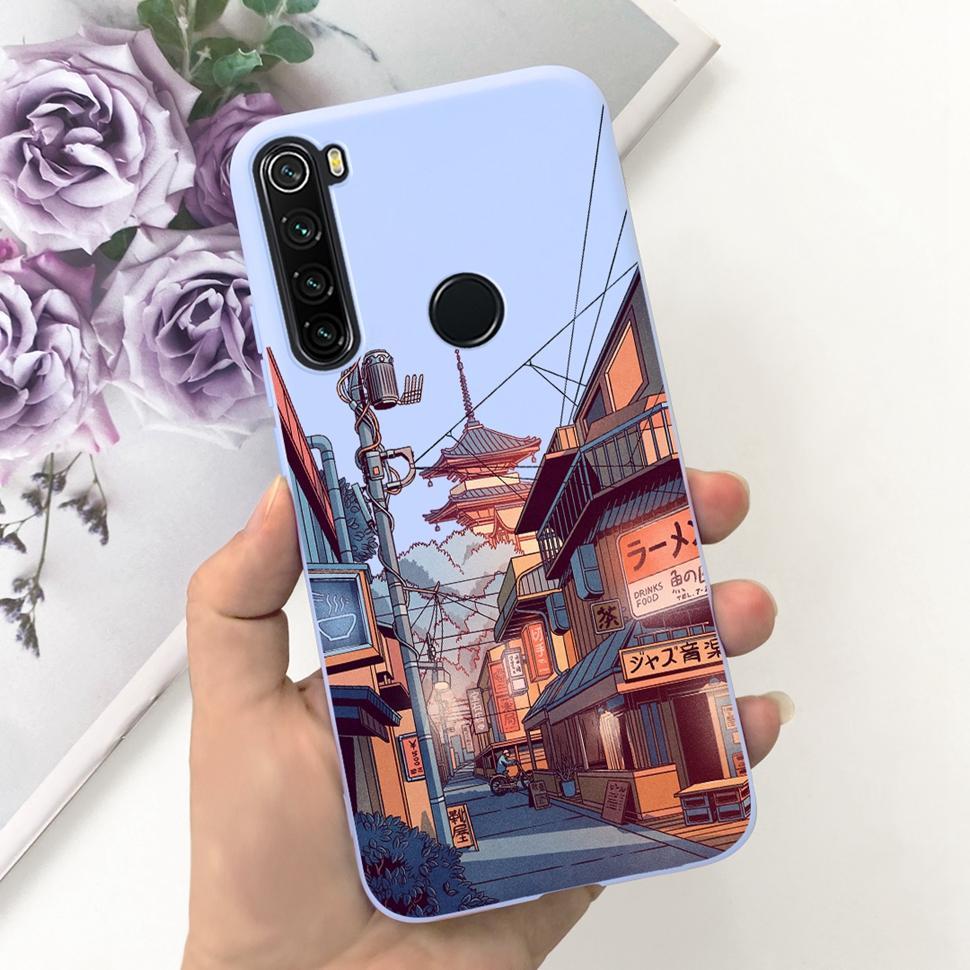 For Xiaomi Redmi Note 8T Case Candy Painted Cover For Xiaomi Redmi Note8T M1908C3XG Silicone Soft TPU Fundas Case Bumper 6.3"