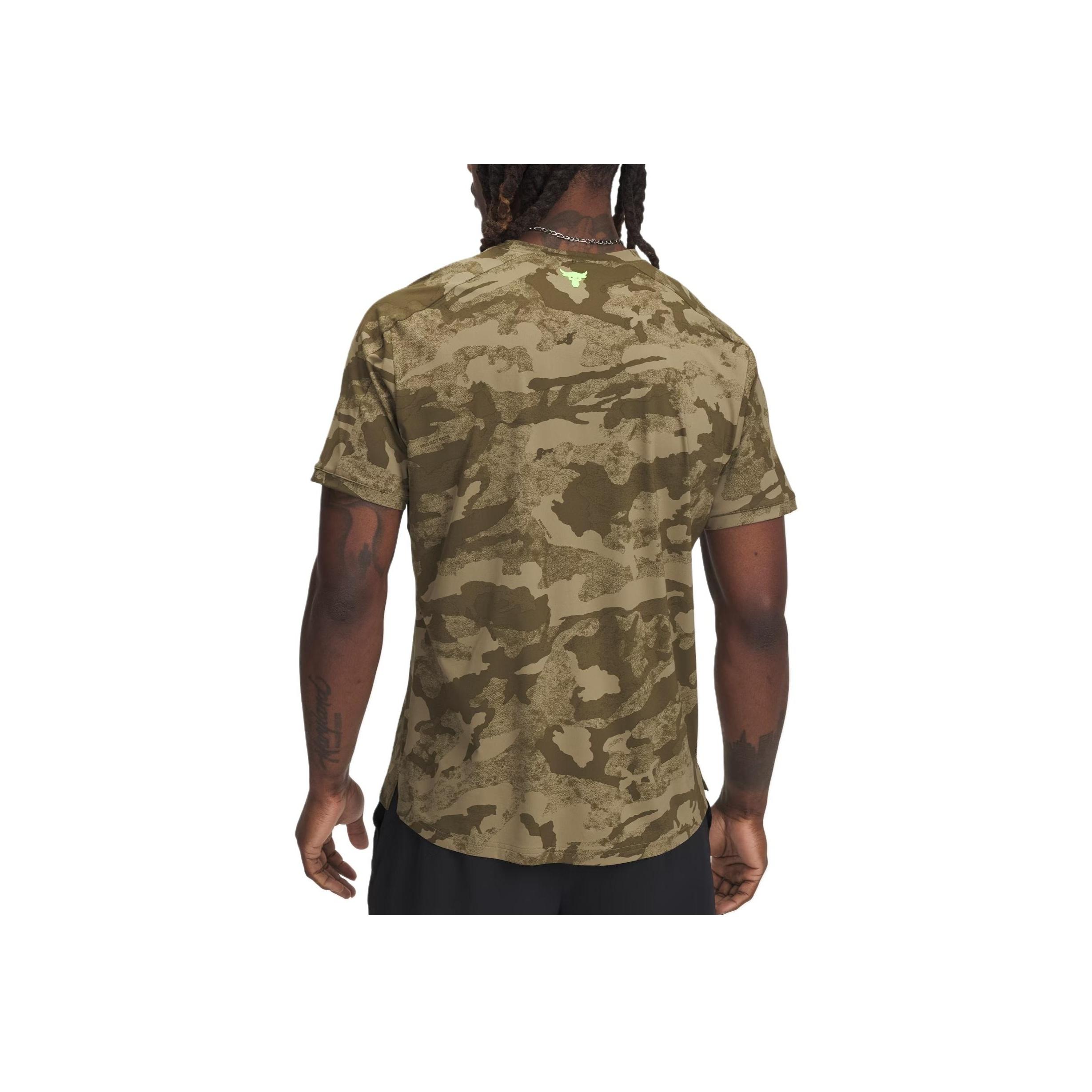 

Under Armour Iso-Chill Project Rock Quick Dry Short Sleeve T-Shirt Men Brown 1389956-251 XXL