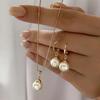 3pcs Women's Zircon Set, Fashion Casual Ladies Imitation Zircon Necklace, Earrings, Ring Zircon Set, Suitable for Daily Wear, G