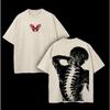 Tokyo Ghoul Ken Kaneki Printed Tee Men Women Washed Cotton T-shirts Manga Vintage T Shirt Harajuku Male Short Sleeve Tshirt