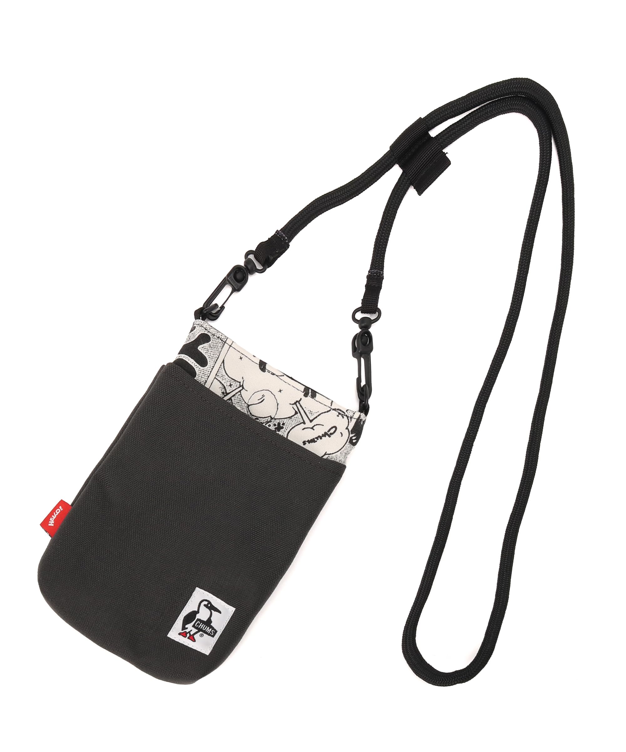 Rope Shoulder Pouch Sweat Nylon [Chums]