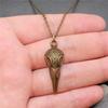 Pendentif Sagesse Hibou Aigle en Bronze Antique, Collier Collier Maman, Nouveauté Cadeau