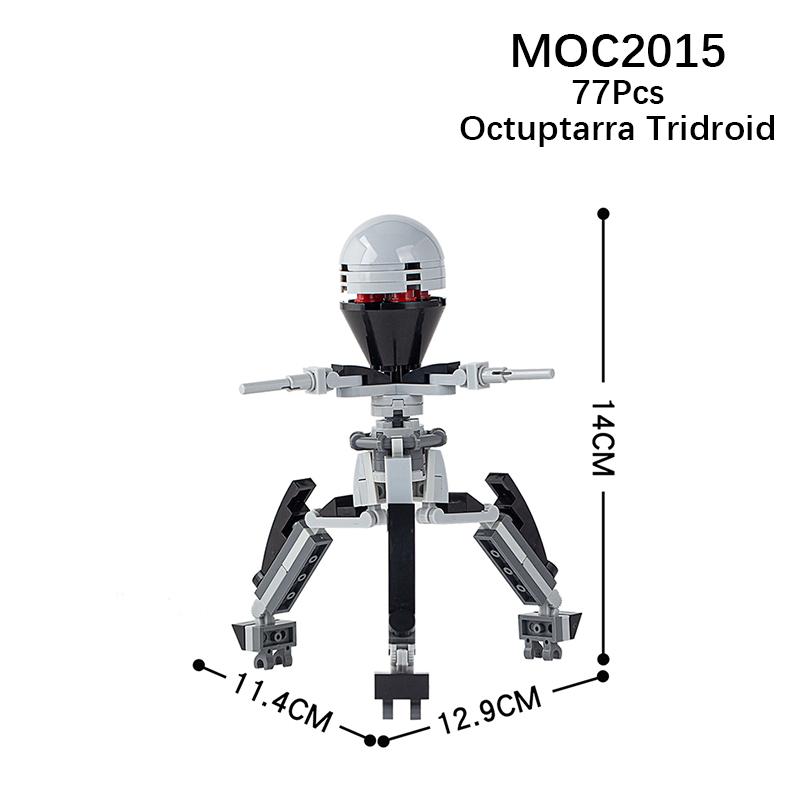 MOOXI Space Wars Series Robot Model MOC Brick DIY Diorama Adult Children Toys Building Block Set Montessori Gift Room Decoration