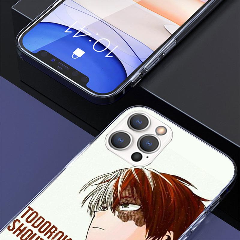 My Hero Todoroki Shoto Phone Case For iPhone 17 Air 16 Pro Max 16E 15 + 14 Plus 11 12 13 Mini 7 8 SE Gift Print Cover Fundas 17