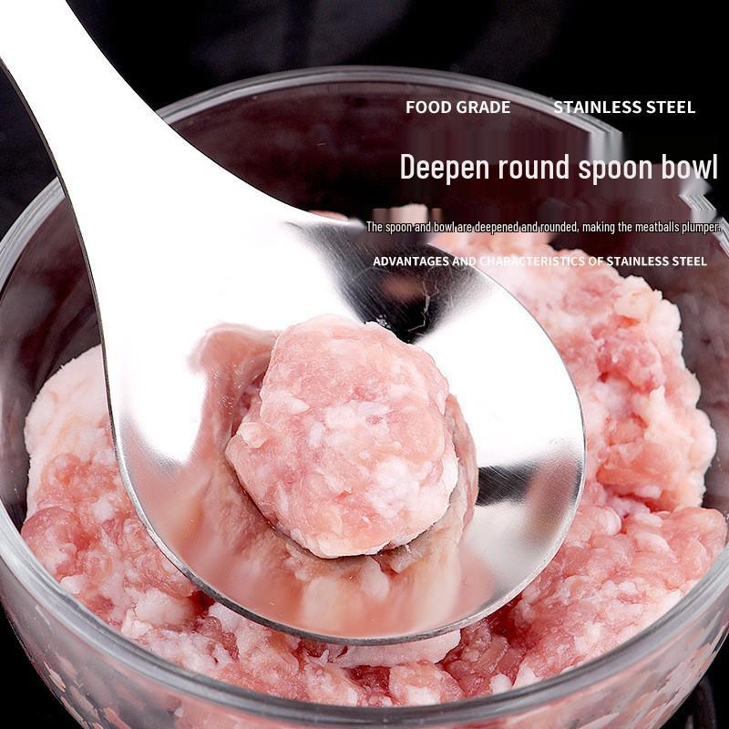 Multi-functional Stainless Steel Meatball & Fish Ball Maker Spoon