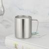 300ml Double-Layer Insulated Coffee Cup - 304 Stainless Steel, Thermal Milk and Mouthwash Cup, Customizable Logo.