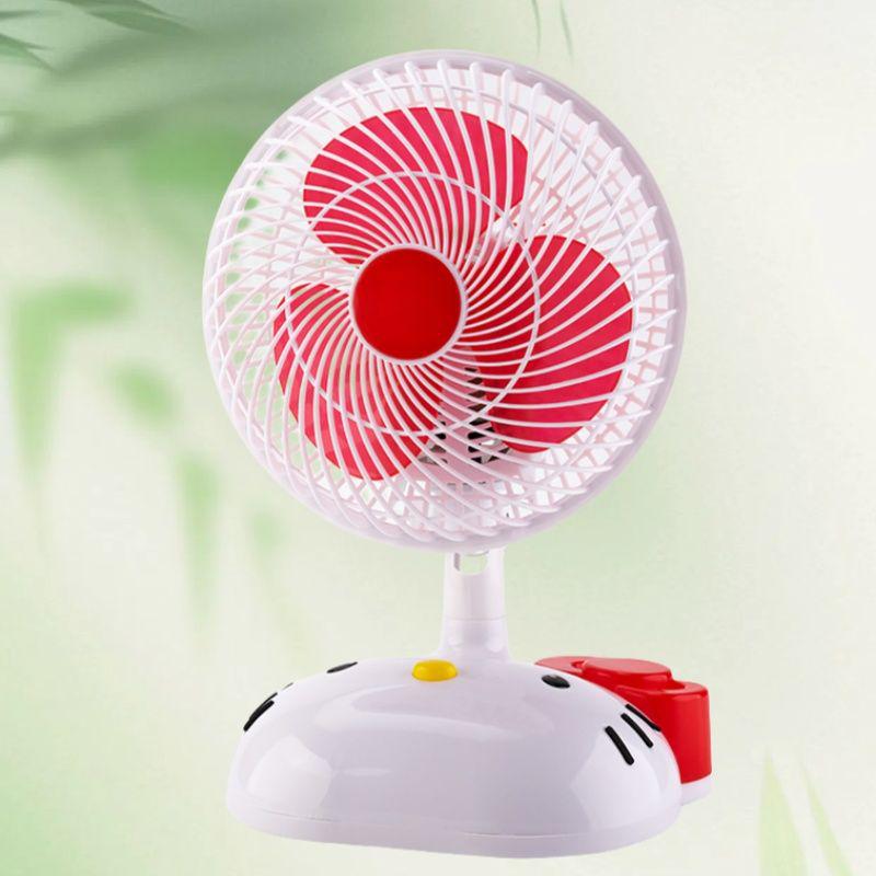 Silent Mini Fan: Cartoon Design for Dorms, Desks, and Offices
