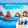 Swimming Pool Pipe Holder Pool Hoses for Above Ground Pool, Pool Hose Support with Tape, Cable Tie & Steel Hose Clamps