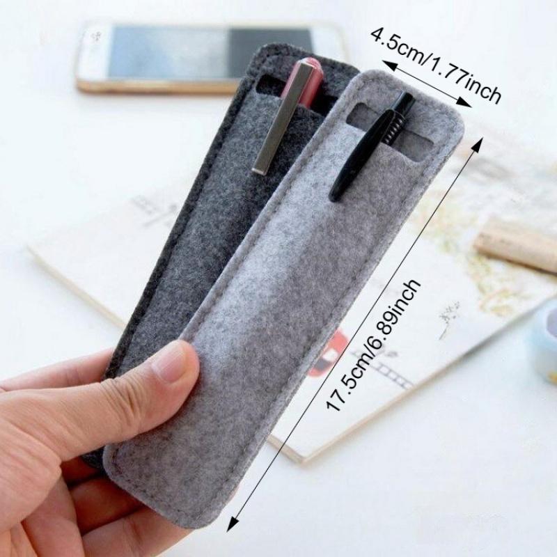 2pcs Felt Pen Bag Mini Fountain Pen Sleeve fashion Stationery Pencil Pouch Gift