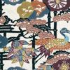 Art Deli Japanese Kimono Floral and Geometric Fabric Wall Art Panel, 57 x 57 cm
