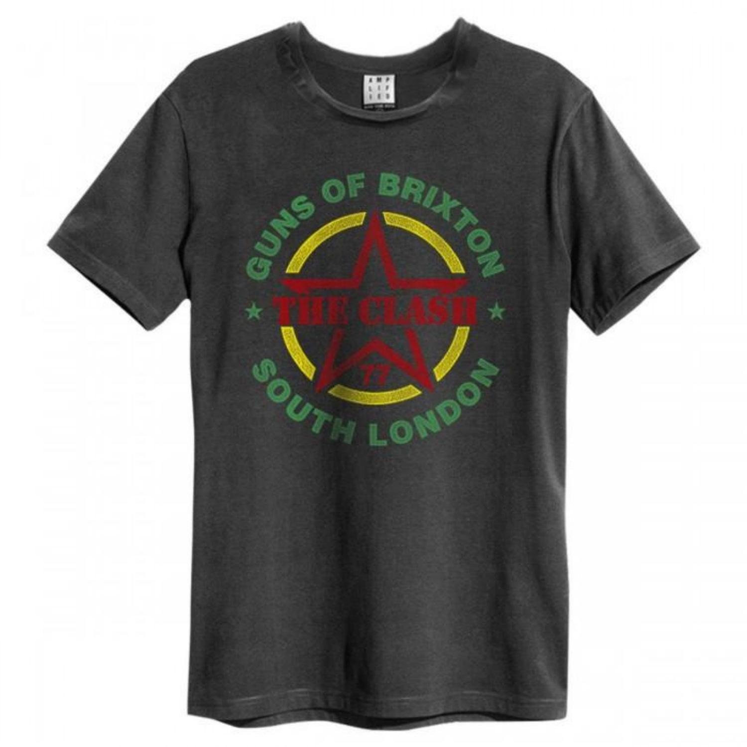 Amplified Unisex Adult Guns Of Brixton The Clash T-Shirt S