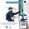 ABUO-Clock Monitoring Camera 1080P Mini Wifi Surveillance Cam With Night Vision And Sound Detection Way Audio Siren
