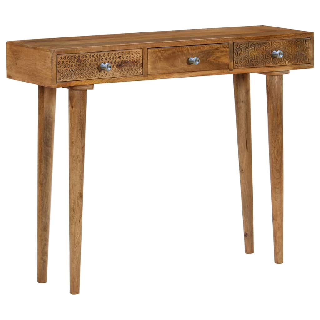 Mango Wood Console Table Solid 102 x 30 x 79 cm