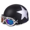 Electric Car Helmet, Prince Helmet, Hard Hat, Half Helmet, Moped Head Gray, Men's and Women's Couple Helmets, Free Scarf.