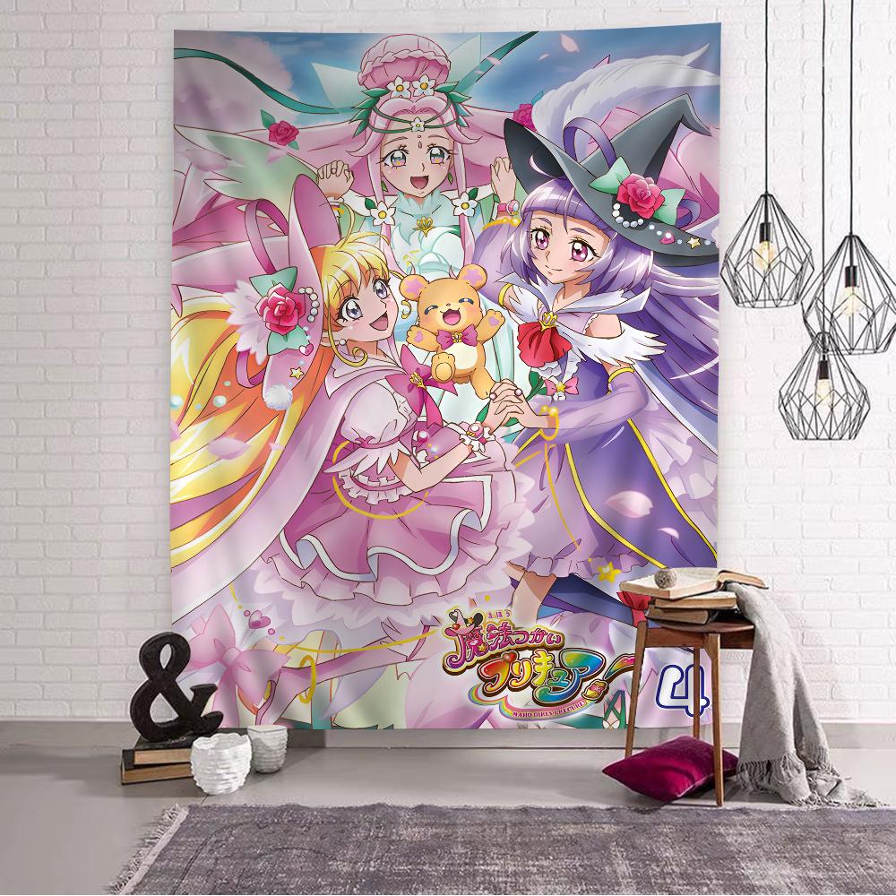 

Smile Precure Cute Anime Anime Tapestry Hanging Tarot Hippie Wall Rugs Dorm Home Decor 74x94cm(29x37in)