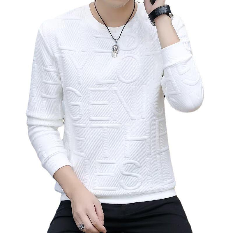 Herren Warmes Rundhals Langarm Sweatshirt im koreanischen Stil - Trendige Herbst/Winter Mode Basisschicht