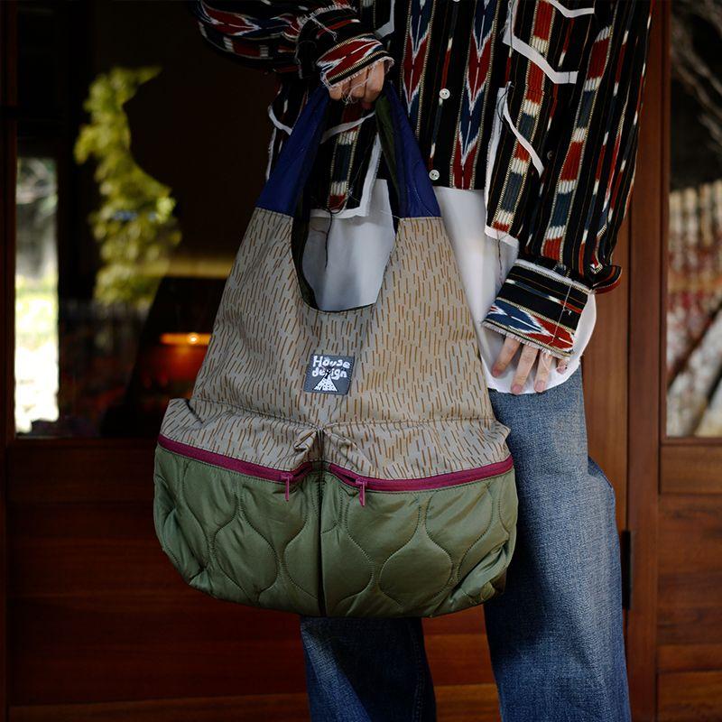 

Housedesign Original 2025 Spring New Retro Patchwork Design Shoulder Handbag Large Capacity Commuter Bag Khaki