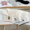 Cute White Socks - Summer Lightweight Cotton Low-top Sports Mesh Breathable and Sweat-absorbent Cartoon Design