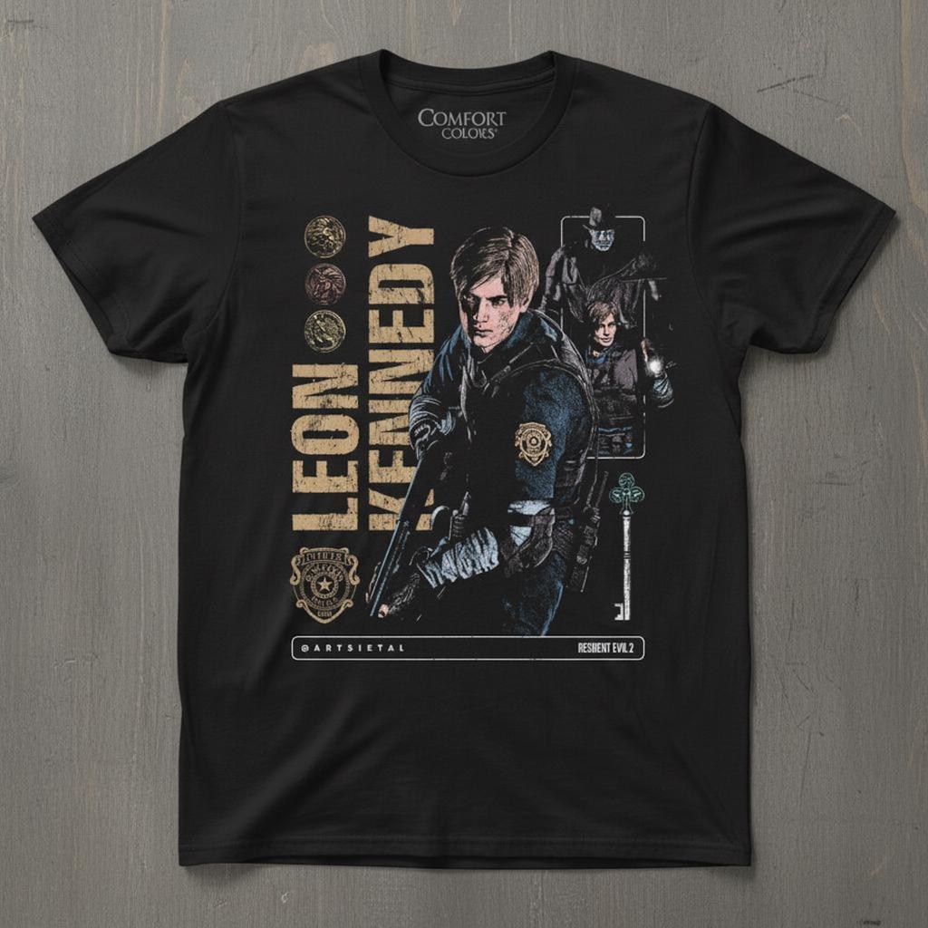 Resident Evil 4 Remake Unisex T-shirt Oversized Y2k Short Sleeve Men's Women's  Loose Printed Cotton High Quality Female Male Clothing