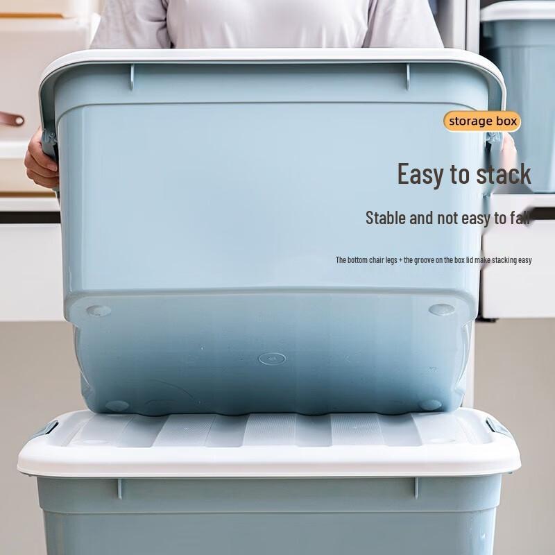 SPACEXPERT 60L Thickened Plastic Storage Box with Wheels