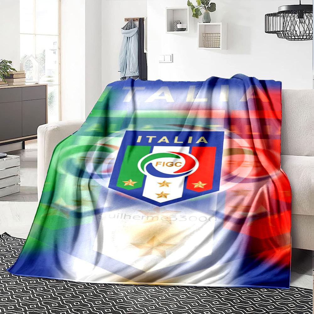 Italia Print Flannel Blanket High Quality Warm Comfortable Cover for All Seasons Perfect for Gifts Home Decor