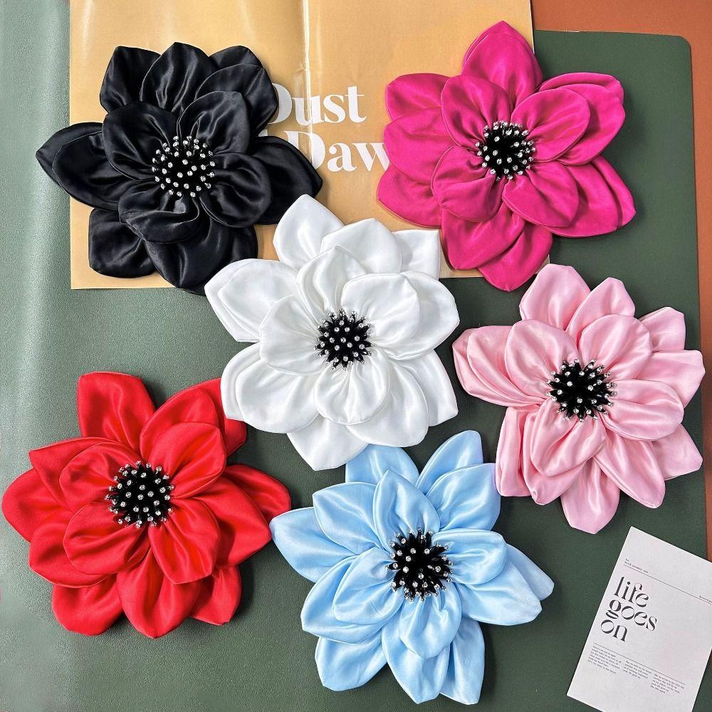 Handmade Large Flower Patch 3D Clothes Appliques Evening Dress Clothing Patch  Sewing