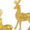 Elegant Elk Statue Flowers Figurine Bedroom Sculpture Shop Christmas Decors