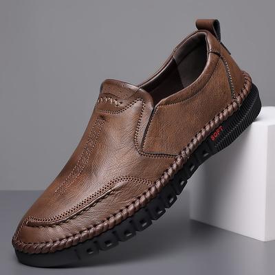 Chaussures d'affaires en cuir pour hommes, mocassins respirants, mocassins décontractés, chaussures confortables pour hommes, baskets d'été 2023