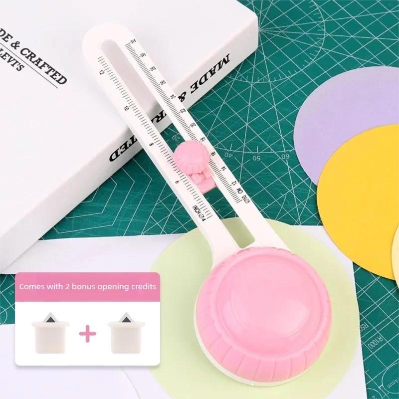 360° Adjustable Circle Cutter Precision Circular Paper Cuts Handmade Compass Knife Scrapbooking Tool for Craft XKDKJ01