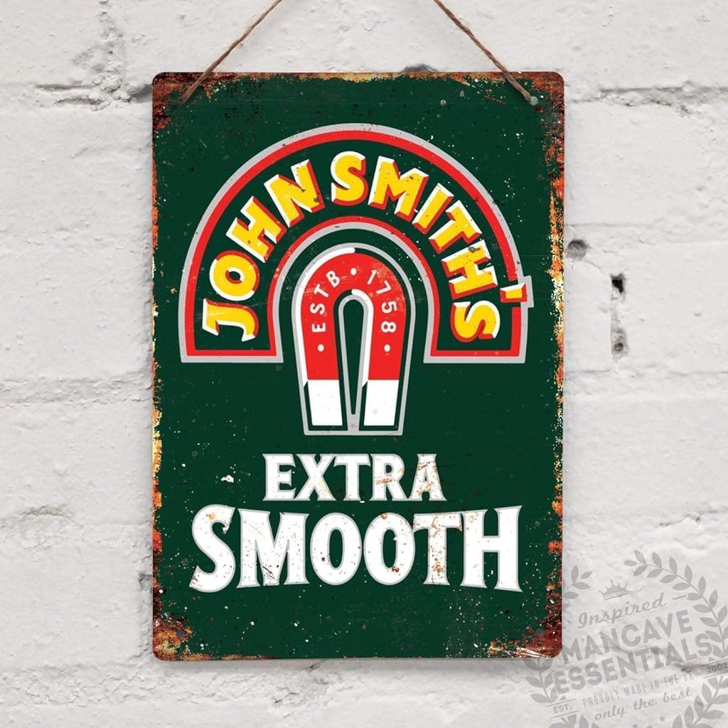 Джон Смит Пиво Пьет Винтажная Жестяная Вывеска Металлический Декор Металлическая Вывеска Стена Металлическая Жестяная Вывеска es TinSignEUa39878 20x30cm（7.8x11.8inch）