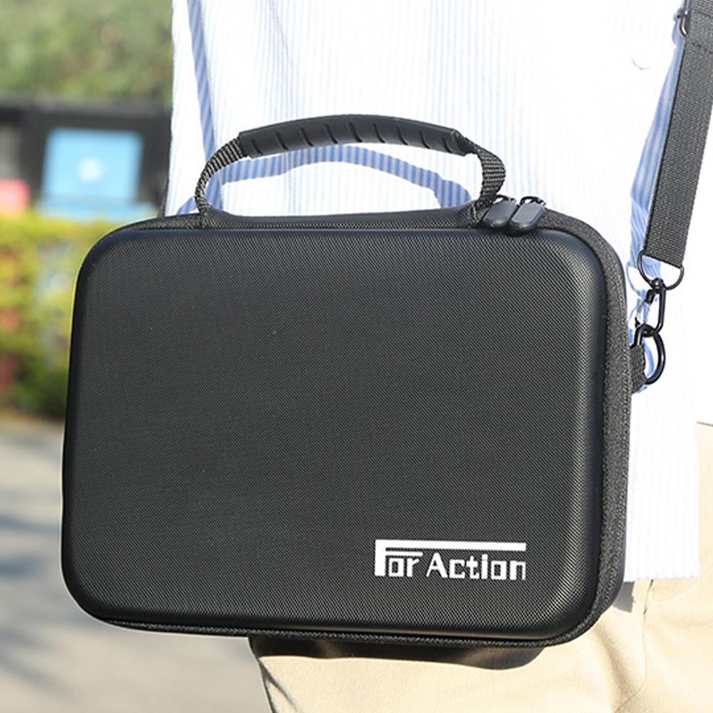 Travel Carrying Bag Shockproof Handheld Action Camera Case Anti-Scratch with Shoulder Strap for DJI Action 5 Pro/4/3 Accessories