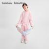 Balabala Girls' Sweet Long-Sleeve Outfit Set