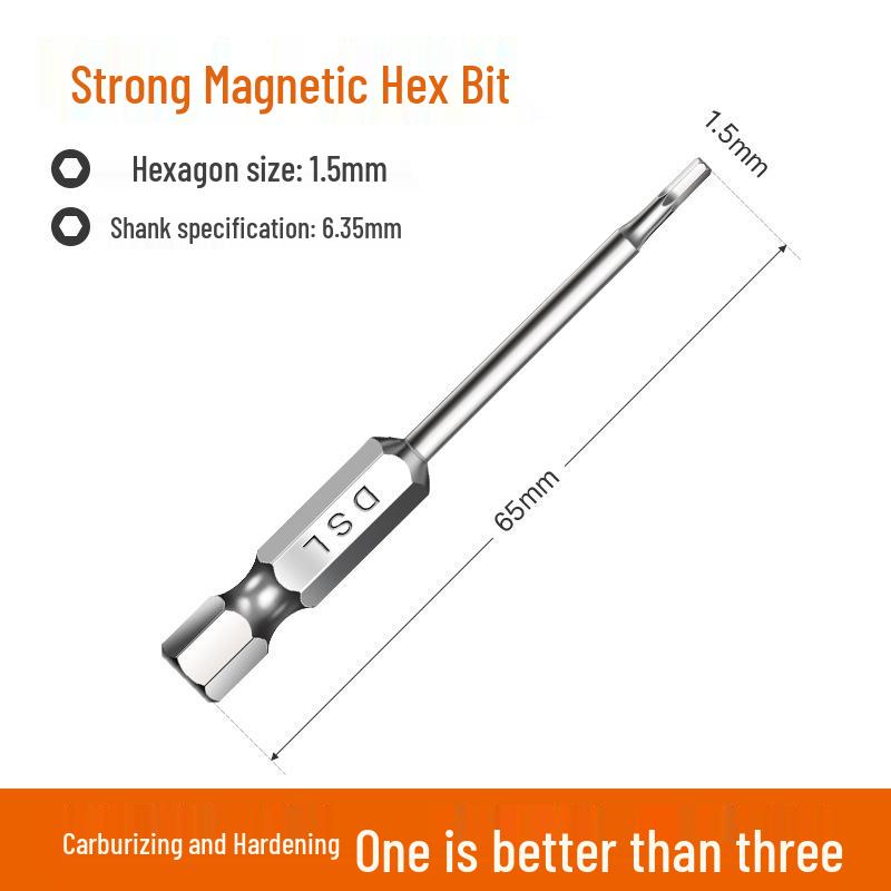 Industrial Grade Magnetic Hex Socket Driver Bit Set for Electric Screwdrivers and Hand Drills