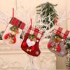 with Bells Christmas Stockings Santa Claus Snowman Elk Candy Gift Bags  Holiday Festival Decor