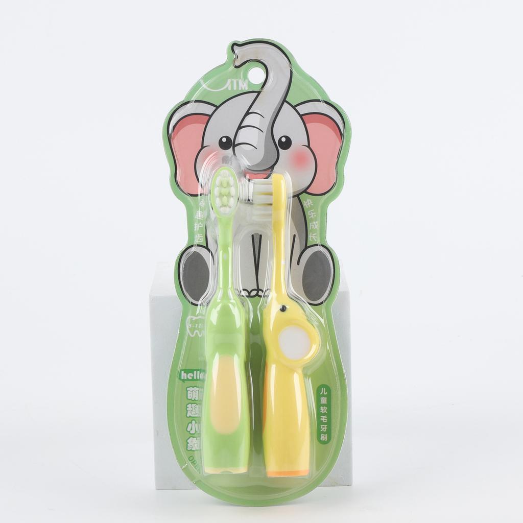 Children's Toothbrush with 2 Thin Soft Brush Heads Smart Toothbrush for Kids Aged 3-12