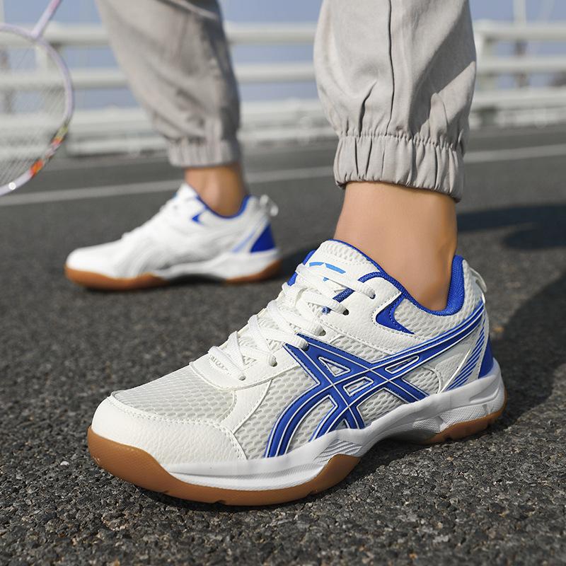 Youth Mesh Breathable Shock Absorption Wear-resistant Professional Badminton Shoes Men and Women Versatile Ultra-light Non-slip Couple Sports Shoes