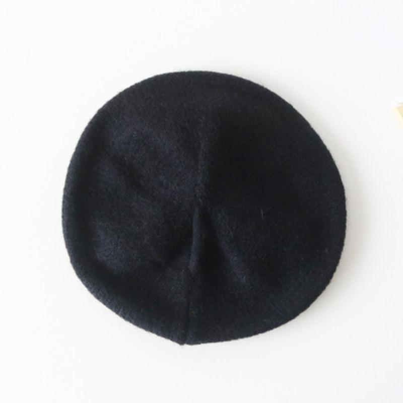 Hat Women's Winter Cashmere Beret Knitted Wool Bud Painter Hat Autumn Retro British Japanese Korean Style Trend
